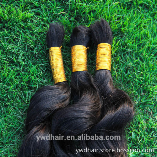 PayPal Accepted 100% Real Unprocessed 8A Wholesale Peruvian Virgin Hair Full Cuticle Ponytail Bulk Hair For Braiding Curly